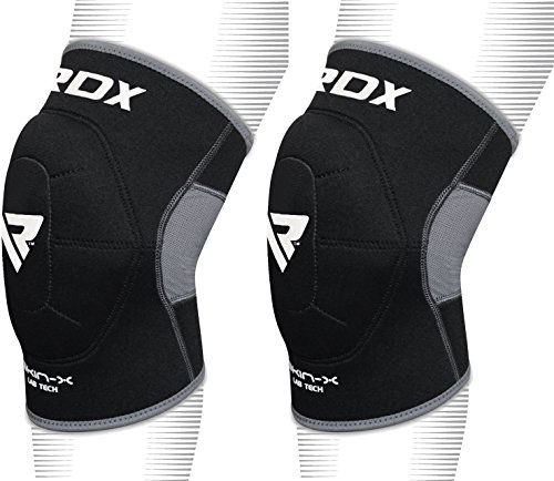 RDX Rodillera de Neopreno Rodilla De La Guardia Soporte Elástico Acolchado Protector Entrenamiento Rodilleras Powerlifting MMA Fitness (Se Vende como un Solo Elemento)