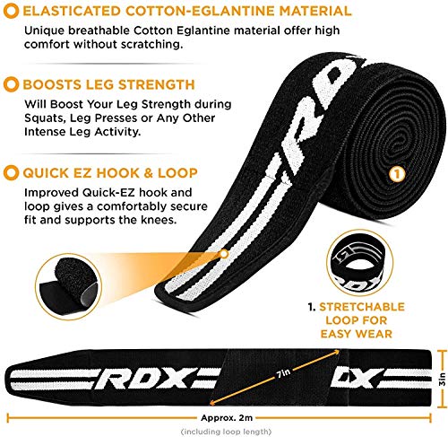 RDX Rodillera Gimnasio rodilla cincha para Levantamiento de pesas | Aprobado por IPL y USPA | Rodilleras Soporte para Powerlifting, Musculación Entrenamiento, Gimnástico, Bodybuilding, Fitness Deporte RDX Rodillera Gimnasio rodilla cincha para Levantamiento de pesas | Aprobado por IPL y USPA | Rodilleras Soporte para Powerlifting, Musculación Entrenamiento, Gimnástico, Bodybuilding, Fitness Deporte