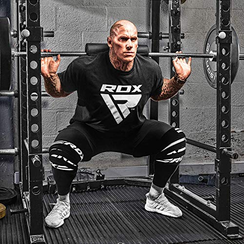 RDX Rodillera Gimnasio rodilla cincha para Levantamiento de pesas | Aprobado por IPL y USPA | Rodilleras Soporte para Powerlifting, Musculación Entrenamiento, Gimnástico, Bodybuilding, Fitness Deporte RDX Rodillera Gimnasio rodilla cincha para Levantamiento de pesas | Aprobado por IPL y USPA | Rodilleras Soporte para Powerlifting, Musculación Entrenamiento, Gimnástico, Bodybuilding, Fitness Deporte