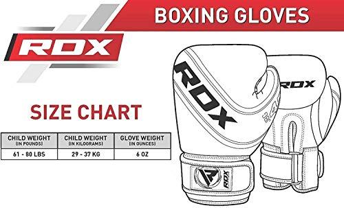 RDX Saco de Boxeo Niños Relleno MMA Muay Thai Kick Boxing Artes Marciales con Guantes Entrenamiento Junior Punching Bag
