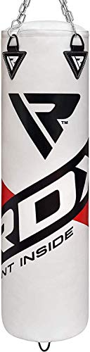RDX Saco de Boxeo Relleno MMA Muay Thai Kick Boxing Artes Marciales con Soporte Pared Cadena Guantes 17PC 4FT 5FT Punching Bag RDX Saco de Boxeo Relleno MMA Muay Thai Kick Boxing Artes Marciales con Soporte Pared Cadena Guantes 17PC 4FT 5FT Punching Bag