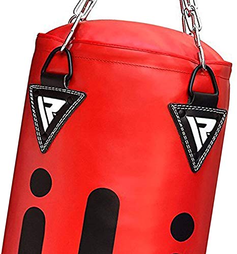 RDX Saco de Boxeo Relleno MMA Muay Thai Kick Boxing Artes Marciales con Soporte Pared Cadena Guantes 17PC 4FT 5FT Punching Bag RDX Saco de Boxeo Relleno MMA Muay Thai Kick Boxing Artes Marciales con Soporte Pared Cadena Guantes 17PC 4FT 5FT Punching Bag