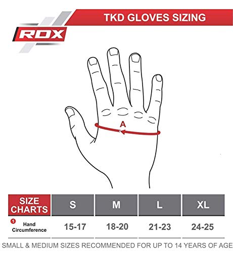 RDX Taekwondo Guantes Entrenamiento Karate TKD Artes Marciales Sparring Grappling Protección Las Manos RDX Taekwondo Guantes Entrenamiento Karate TKD Artes Marciales Sparring Grappling Protección Las Manos