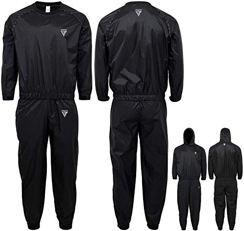 RDX Traje Sauna Entrenamiento Gimnasio Trajes de Sudoración Triatlon Ejercicio Sudor Chándal Pérdida De Peso con Capucha Deportiva Hombres Mujer Fitness Track Suit Yoga Running Chaqueta Pantalón RDX Traje Sauna Entrenamiento Gimnasio Trajes de Sudoración Triatlon Ejercicio Sudor Chándal Pérdida De Peso con Capucha Deportiva Hombres Mujer Fitness Track Suit Yoga Running Chaqueta Pantalón