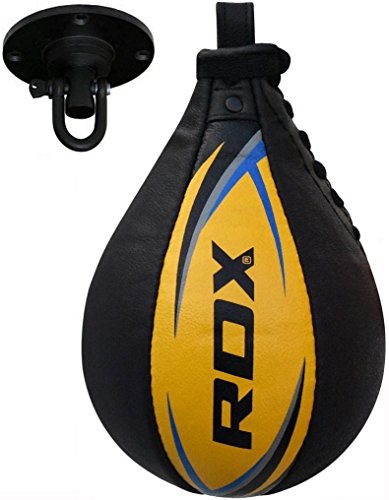 RDX Velocidad Bola Cuero MMA Peras Boxeo Pera Rápida Speed Bag Entrenamiento Gimnasio RDX Velocidad Bola Cuero MMA Peras Boxeo Pera Rápida Speed Bag Entrenamiento Gimnasio