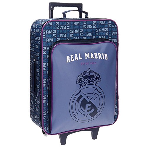 Real Madrid 5649051 Basic Equipaje Infantil, 52 cm, 26 litros, Multicolor