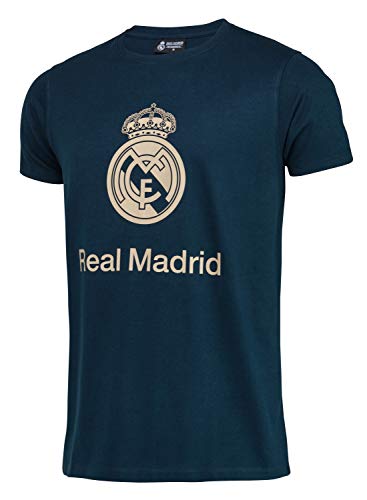 Real Madrid Camiseta de algodón Colección Oficial - Hombre - Talla S