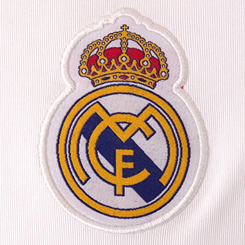 Real Madrid Camiseta Oficial Para Entrenamiento - Para Niño - Poliéster - Blanco Cuello de Pico - 12 Años