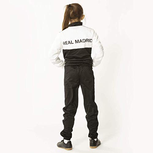 Real Madrid - Chándal para niños - niños - niñas - fútbol - casa - 18/19 - Ropa de fútbol - Ropa de fútbol - Blanco/Negro - Talla 104/116/128/140/152/164 (140) Real Madrid - Chándal para niños - niños - niñas - fútbol - casa - 18/19 - Ropa de fútbol - Ropa de fútbol - Blanco/Negro - Talla 104/116/128/140/152/164 (140)
