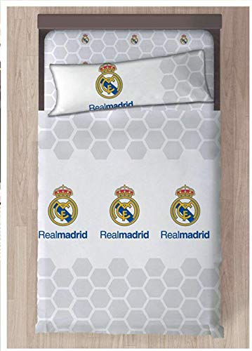 Real Madrid Referencia NI Juegos de sábanas y Fundas de Almohada Alfileres para faldón de Cama Textiles del hogar Unisex Adulto, Blanco, 090 cm Real Madrid Referencia NI Juegos de sábanas y Fundas de Almohada Alfileres para faldón de Cama Textiles del hogar Unisex Adulto, Blanco, 090 cm