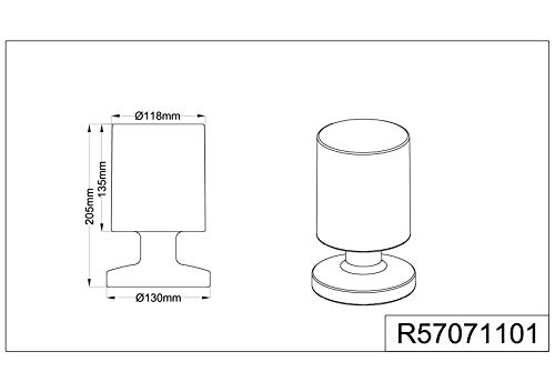 Reality Lora Sobremesa, 1 W, Blanco, 13.0 x 13.0 x 20.5 cm Reality Lora Sobremesa, 1 W, Blanco, 13.0 x 13.0 x 20.5 cm