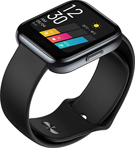 realme Watch - Smartwatch, pantalla de 1.4", mide frecuencia cardíaca PPG y saturación de oxígeno en la sangre (SpO2), 14 modos deportivos, batería de 160mAh (7 a 9 días duración) - Color Negro realme Watch - Smartwatch, pantalla de 1.4", mide frecuencia cardíaca PPG y saturación de oxígeno en la sangre (SpO2), 14 modos deportivos, batería de 160mAh (7 a 9 días duración) - Color Negro