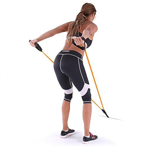 Rebel Sport Resistance Power Tube Expander, Unisex, Resistance Power Tube, Naranja, Talla única