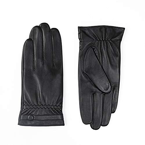 Rebily Versión coreana de los hombres de éxito de la pantalla táctil de guantes de cuero de negocios for el calor de terciopelo espesado otoño e invierno delgada piel de cabra montar a caballo y de lo Rebily Versión coreana de los hombres de éxito de la pantalla táctil de guantes de cuero de negocios for el calor de terciopelo espesado otoño e invierno delgada piel de cabra montar a caballo y de lo