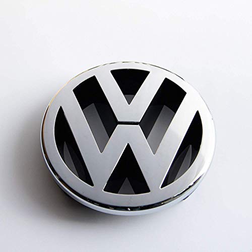 Recambios Originales Volkswagen Emblema parrilla delantera 130mm (GOLF 5, Caddy, EOS, Jetta, Polo, Touran)