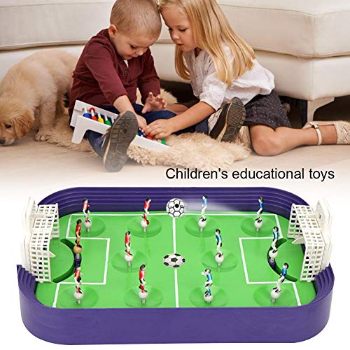 RecoverLOVE Mesa Mini Fútbol Foosball Dedo Competición Niños Juego de fútbol Juguetes con Portero móvil, Juego de Tablero de eyección con los Dedos para la acción de fútbol