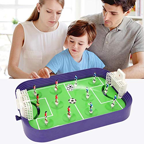 RecoverLOVE Mesa Mini Fútbol Foosball Dedo Competición Niños Juego de fútbol Juguetes con Portero móvil, Juego de Tablero de eyección con los Dedos para la acción de fútbol