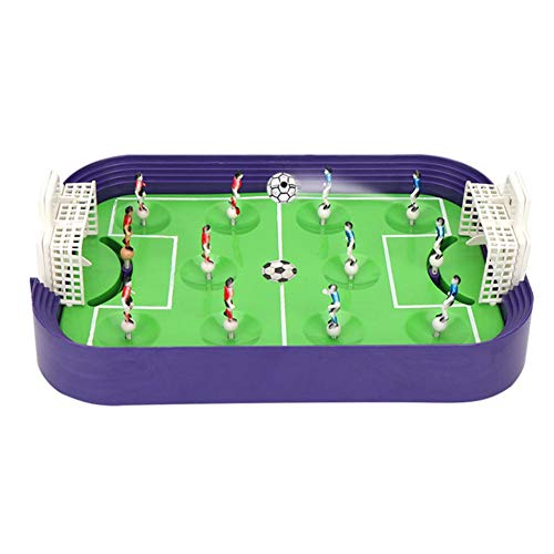 RecoverLOVE Mesa Mini Fútbol Foosball Dedo Competición Niños Juego de fútbol Juguetes con Portero móvil, Juego de Tablero de eyección con los Dedos para la acción de fútbol