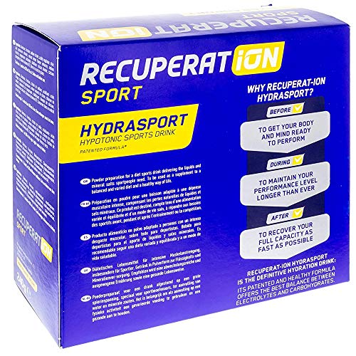 RECUPERAT-ION Sport Hydrasport Sabor limón | Bebida Deportiva científicamente formulada | 12 Sobres