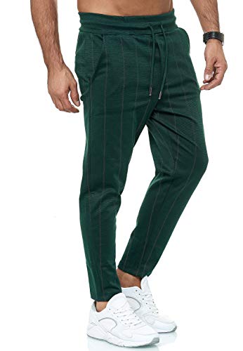 Red Bridge- Pantalones Jogging a Rayas de Ocio para Hombre - Azul Oscuro