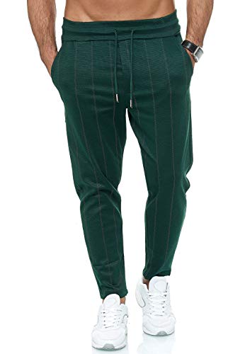 Red Bridge- Pantalones Jogging a Rayas de Ocio para Hombre - Azul Oscuro