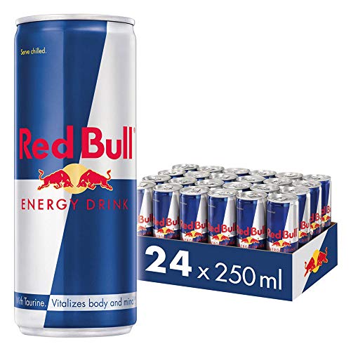 Red Bull Bebida Energética, Regular - 24 latas de 250 ml. - Total 6000 ml. Red Bull Bebida Energética, Regular - 24 latas de 250 ml. - Total 6000 ml.