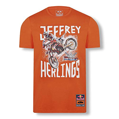 Red Bull KTM Jeffrey Herlings 84 T-Camisa, Rojo Hombres Small Camisa Manga Larga, KTM Racing Team Original Ropa & Accesorios