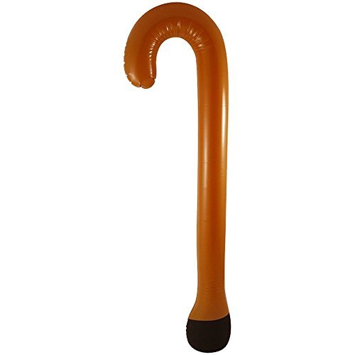 Red White Bobble Hat Glasses Walking Stick Fancy Dress World Book Day (Inflatable Walking Stick only) by Blue Planet Online Red White Bobble Hat Glasses Walking Stick Fancy Dress World Book Day (Inflatable Walking Stick only) by Blue Planet Online