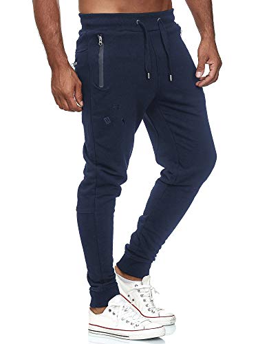 Redbridge Chándal para Hombre Pantalòn de Jogging Pants en Algodòn Azul S