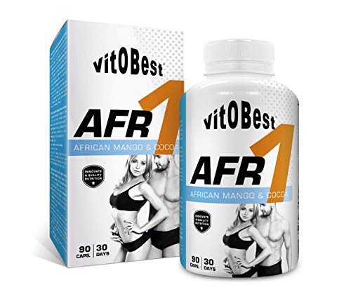 Reductor de Grasa Abdominal AFR - 90 Caps. - Quemagrasas Potente para Adelgazar - Vitobest (AFR 1 - African Mango & Cocoa) - Suplementos Alimentación y Deportivos -Vitobest