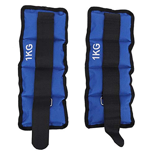 Redxiao 【????? ??????】 Pesas de Tobillo de Mano de Obra Fina, 1 kg de Pesas de Bolsa de Arena, Azul para Hombres, Mujeres, entusiastas del Fitness, Entrenamiento Muscular(1KG)