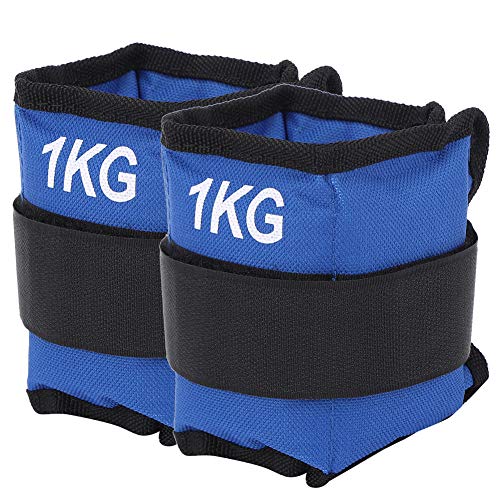 Redxiao 【????? ??????】 Pesas de Tobillo de Mano de Obra Fina, 1 kg de Pesas de Bolsa de Arena, Azul para Hombres, Mujeres, entusiastas del Fitness, Entrenamiento Muscular(1KG)