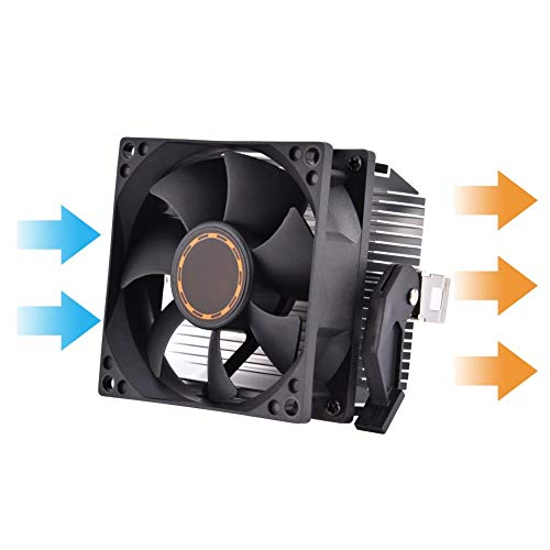 Redxiao 【????? ??????】 Ventilador de refrigeración de CPU, silencioso Profesional Duradero para Athlon 64 5200 Ventilador de enfriamiento de computadora Disipador de Calor