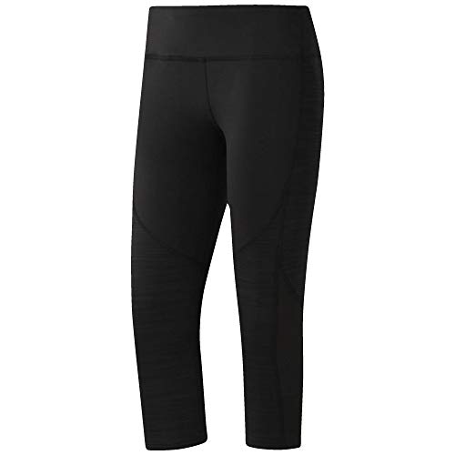 Reebok AC Capri Mallas Pirata, Mujer, Negro, S