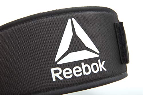 Reebok Cinturón de Levantamiento de Pesas, Unisex-Adult, Negro, XS (21-26" Cintura)