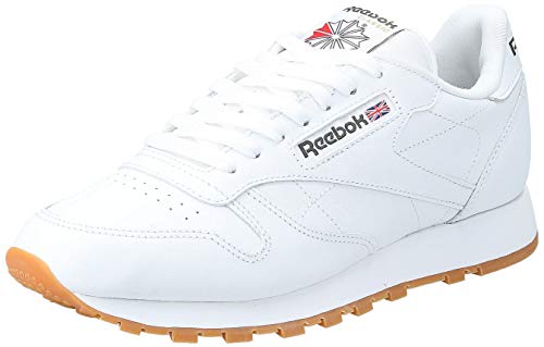 Reebok Cl Lthr, Zapatillas de Deporte para Hombre, Blanco (White/Gum 2), 42.5 EU Reebok Cl Lthr, Zapatillas de Deporte para Hombre, Blanco (White/Gum 2), 42.5 EU