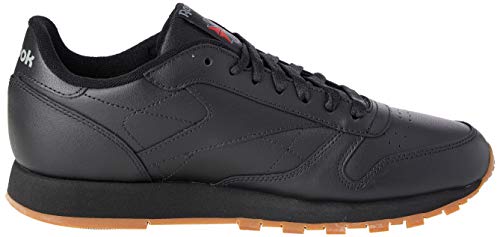 Reebok Classic Leather - Zapatillas de cuero para hombre, color negro (black / gum 2), talla 40
