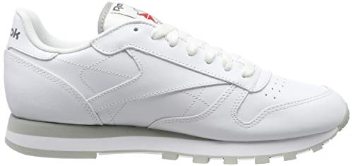 Reebok Classic Lthr 2214, Zapatillas de Trail Running Hombre, Blanco (Intense White/Light Grey), 43 EU