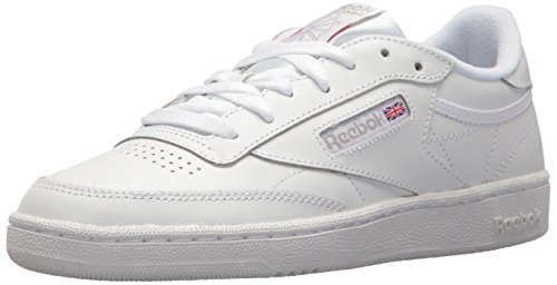 Reebok Club C 85, Zapatos para Senderismo Mujer, Blanco y Gris Claro, 42.5 EU