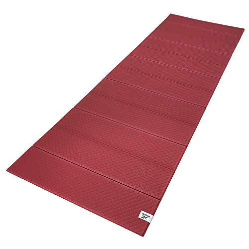 Reebok Colchoneta de yoga plegable, 6 mm, Fitness, Wine Reebok Colchoneta de yoga plegable, 6 mm, Fitness, Wine
