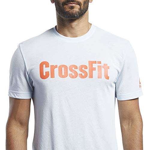 Reebok Crossfit Read tee Camiseta de Manga Corta, Hombre, Negro (Black/White), S Reebok Crossfit Read tee Camiseta de Manga Corta, Hombre, Negro (Black/White), S