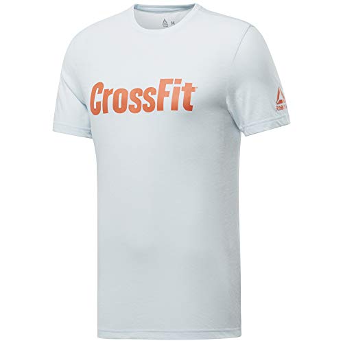 Reebok Crossfit Read tee Camiseta de Manga Corta, Hombre, Negro (Black/White), S Reebok Crossfit Read tee Camiseta de Manga Corta, Hombre, Negro (Black/White), S