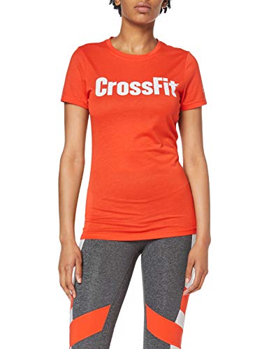 Reebok Fef Speedwick Camiseta, Mujer, Multicolor (carote), XS Reebok Fef Speedwick Camiseta, Mujer, Multicolor (carote), XS