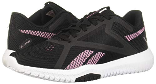 Reebok Flexagon For, Zapatilla de Correr Mujer, Black Pixpnk Jaspnk, 39 EU