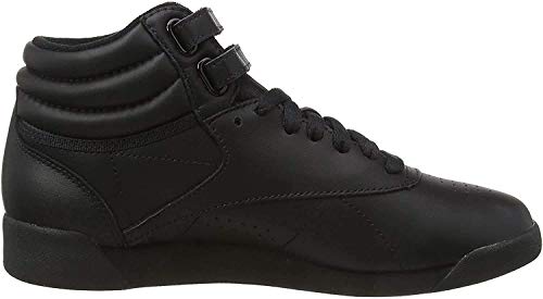 Reebok Freestyle Hi - Zapatillas de cuero para mujer, Negro (Black), 38.5 EU Reebok Freestyle Hi - Zapatillas de cuero para mujer, Negro (Black), 38.5 EU