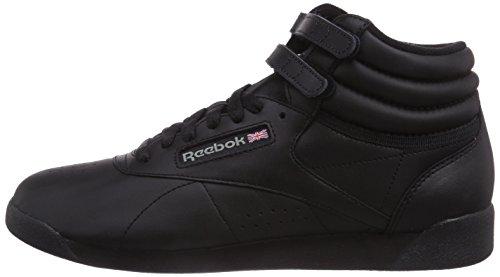Reebok Freestyle Hi - Zapatillas de cuero para mujer, Negro (Black), 38.5 EU Reebok Freestyle Hi - Zapatillas de cuero para mujer, Negro (Black), 38.5 EU