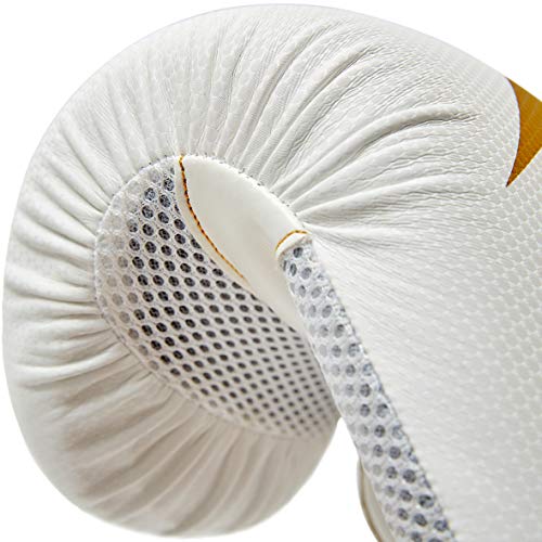 Reebok Guantes de Boxeo - Oro/Blanco, 12 oz Reebok Guantes de Boxeo - Oro/Blanco, 12 oz