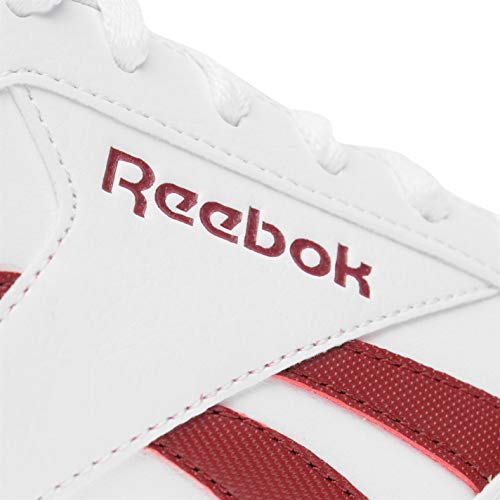 Reebok Hombre Royal Glide Ripple Clip Zapatillas Deportivas Blanco/Borgoña EU 40.5 (UK 7)