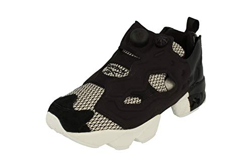 Reebok Instapump Fury OG BLK SCL Hombres Running (UK 4 US 5 EU 35, Black White BD5009)