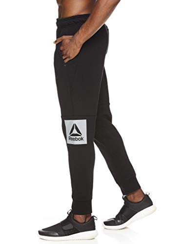 Reebok Men's Jogger Running Pants with Pockets - Athletic Workout Sweatpants